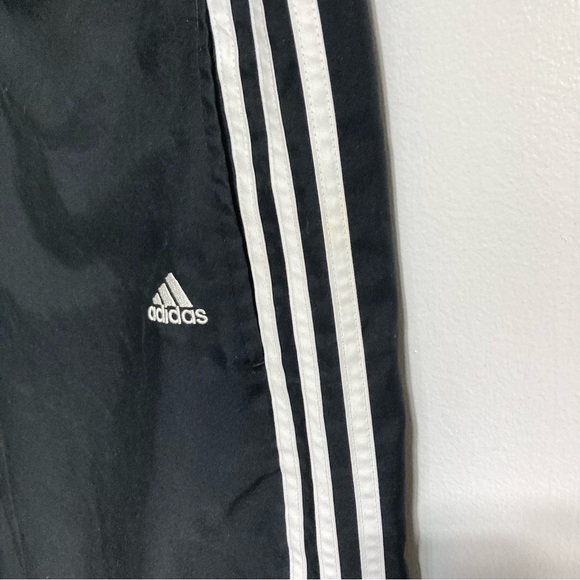 Adidas 3 Stripe 3 Quarter Women's Black White Track Running Pants Medium - Picture 6 of 12